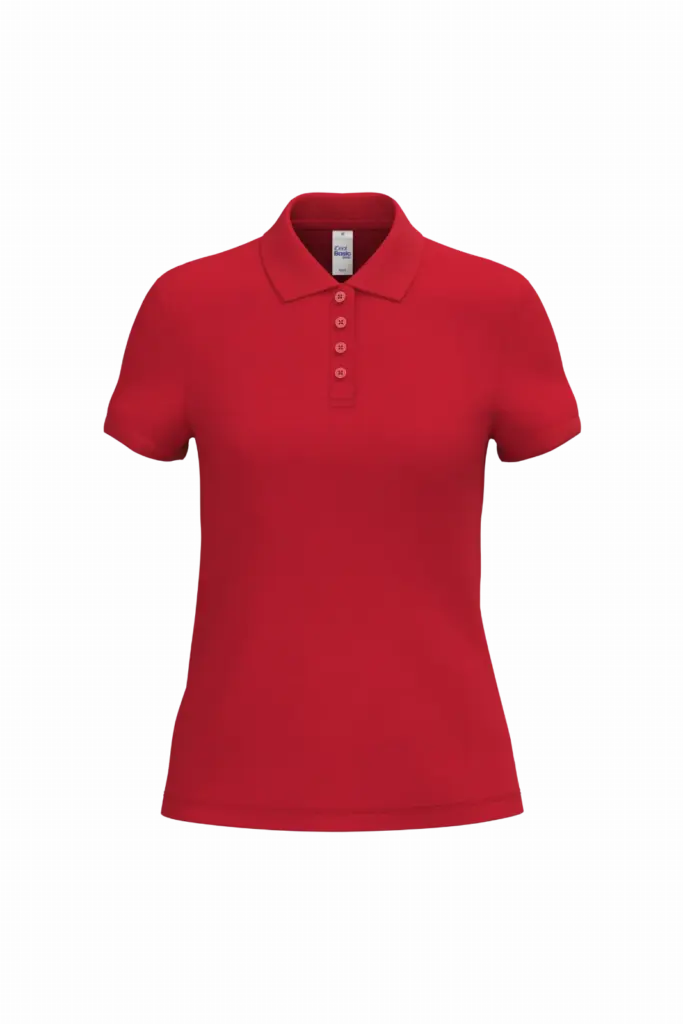 PS_IB221_IDEALRED - Hidalgo-werbeartikel Dames piquépolo, ideal red — productfoto 27