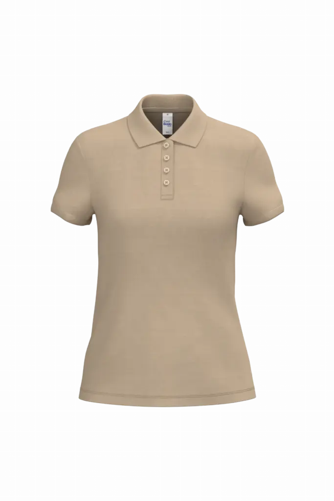 PS_IB221_IDEALSAND - Hidalgo-werbeartikel Dames piquépolo, ideal sand — productfoto 33