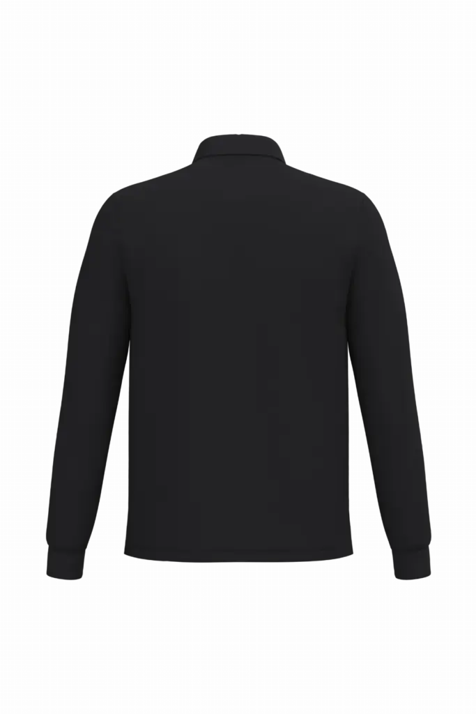 Heren piquépolo LSL, ideal black — productfoto 14