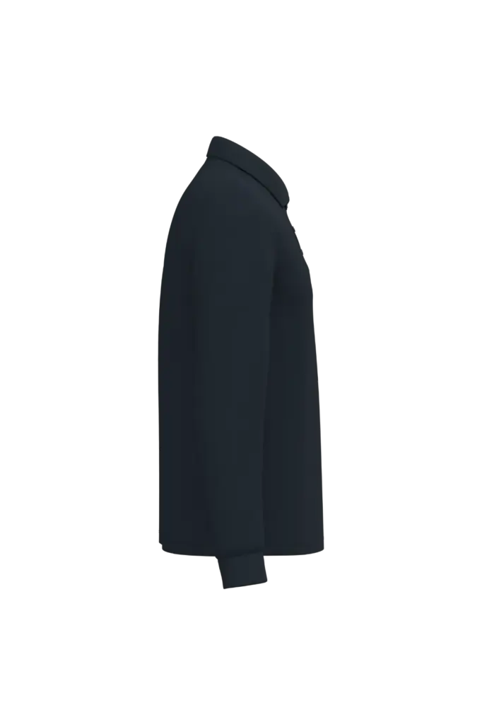 Heren piquépolo LSL, ideal navy — productfoto 18