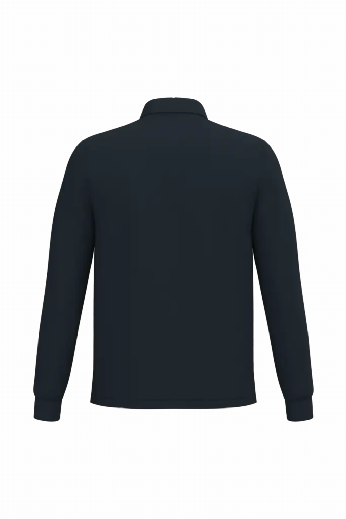 Heren piquépolo LSL, ideal navy — productfoto 20