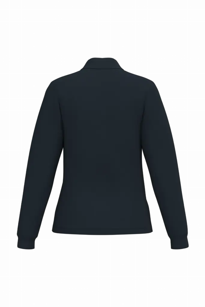 Dames piquépolo LSL, ideal navy — productfoto 13