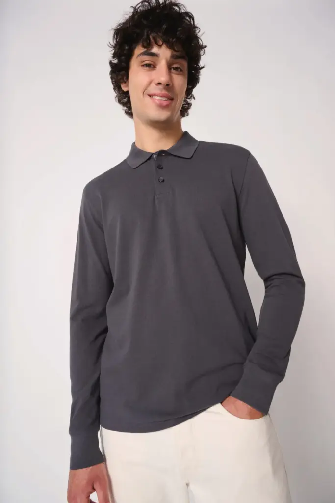 Heren piquépolo LSL — productfoto 3