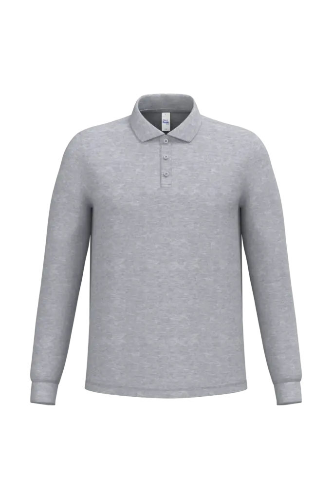 Custom Long Sleeve Polo IB290 Men's Pique Cotton S-4XL — product photo 22