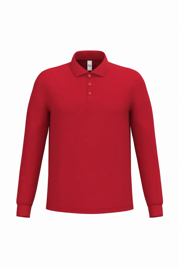 Custom Long Sleeve Polo IB290 Men's Pique Cotton S-4XL — product photo 23