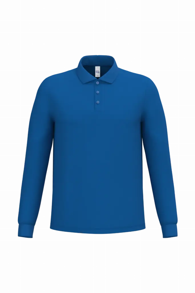 Custom Long Sleeve Polo IB290 Men's Pique Cotton S-4XL — product photo 24