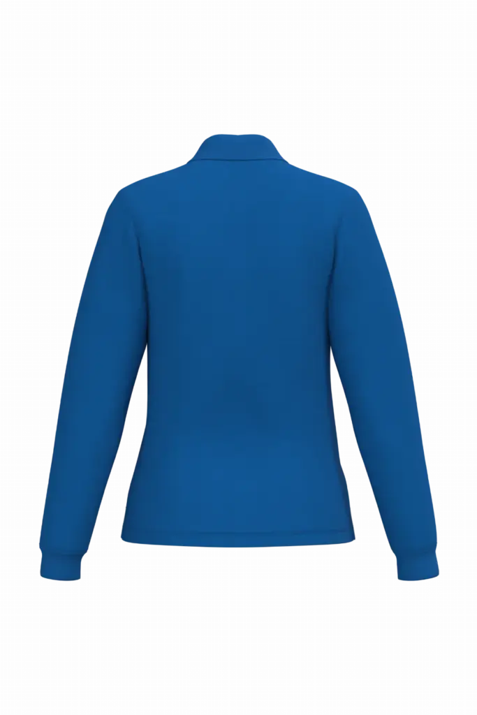 Dames piquépolo LSL, ideal royal blue — productfoto 22