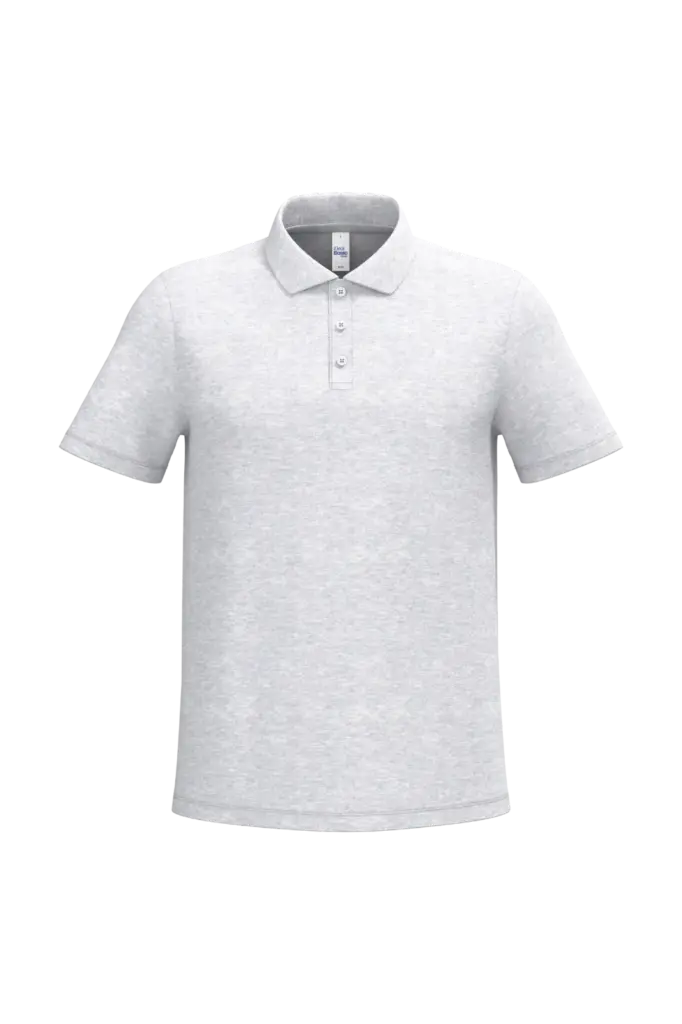 PS_IB295_IDEALASHHEATHER - Hidalgo-werbeartikel Herenpolo piqué, ideal ash heather — productfoto 9