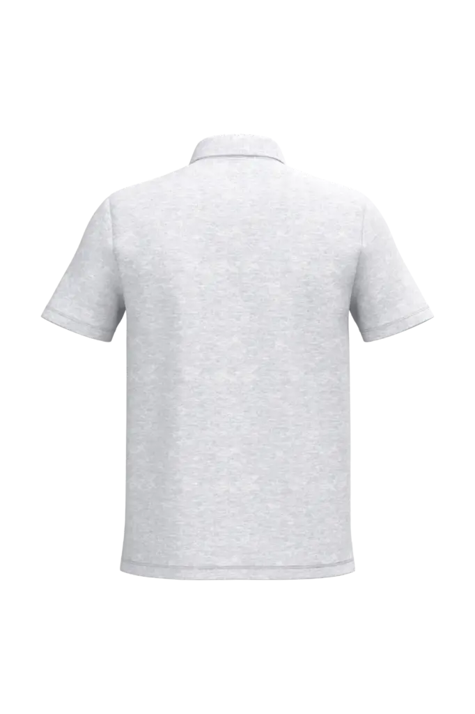 PS_IB295-B_IDEALASHHEATHER - Hidalgo-werbeartikel Herenpolo piqué, ideal ash heather — productfoto 10