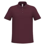 PS_IB295_IDEALBURGUNDY - Hidalgo-werbeartikel Herenpolo piqué, ideal burgundy — productfoto 18