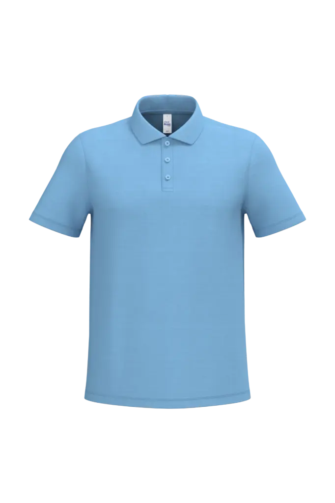PS_IB295_IDEALSKYBLUE - Hidalgo-werbeartikel Herenpolo piqué, ideal sky blue — productfoto 60