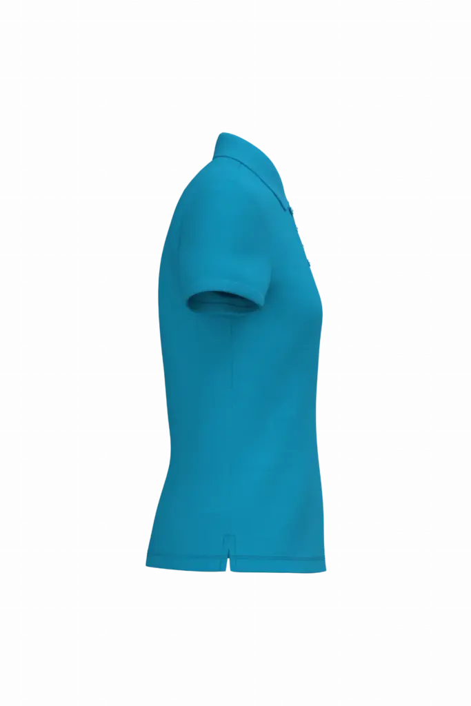 PS_IB296-S_IDEALATOLLBLUE - Hidalgo-werbeartikel Dames piquépolo, ideal atoll blue — productfoto 12