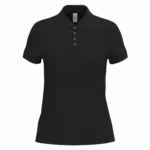PS_IB296_IDEALBLACK - Hidalgo-werbeartikel Dames piquépolo, ideal black — productfoto 16
