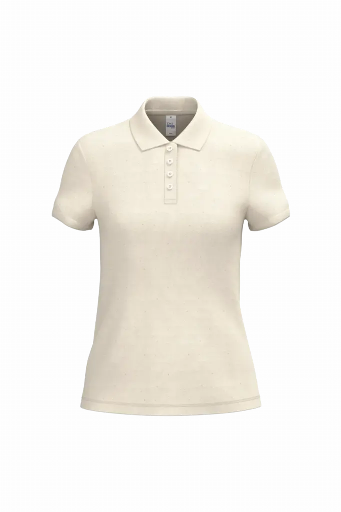 PS_IB296_IDEALRAWNATURAL - Hidalgo-werbeartikel Dames piquépolo, ideal raw natural — productfoto 34