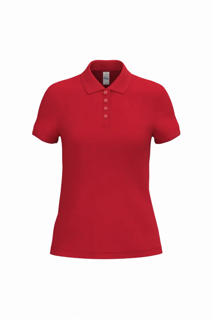 PS_IB296_IDEALRED - Hidalgo-werbeartikel Dames piquépolo, ideal red — productfoto 37