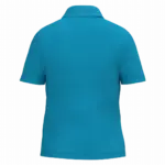 Kinder piquépolo, ideal atoll blue — productfoto 10