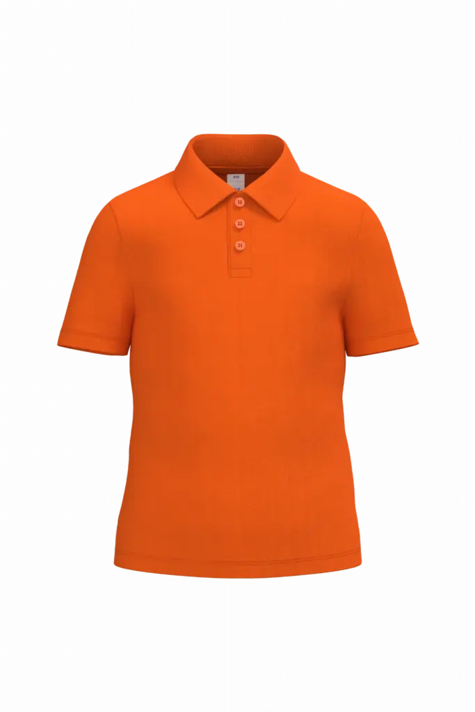 Kinder piquépolo, ideal orange — productfoto 27