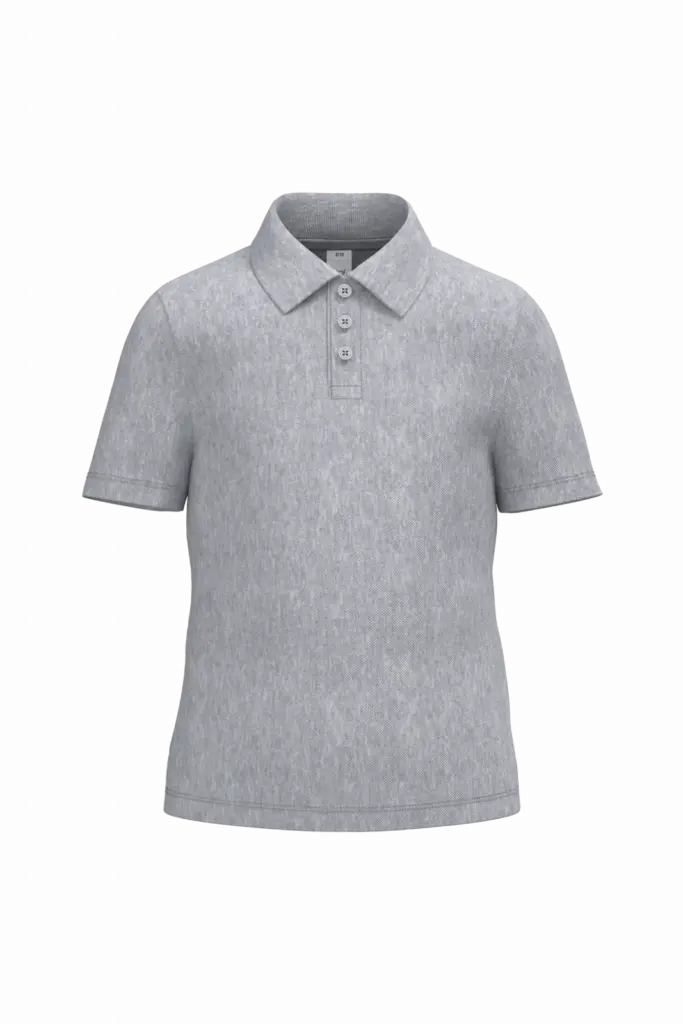 Kinder piquépolo, ideal oxford grey — productfoto 30