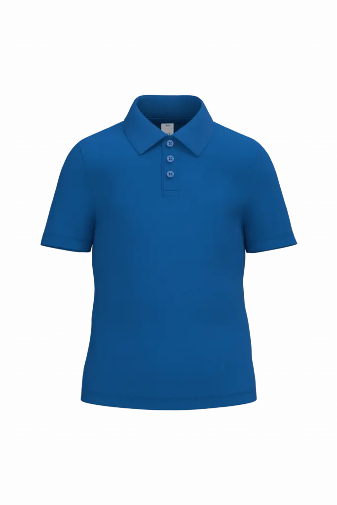 Kinder piquépolo, ideal royal blue — productfoto 36