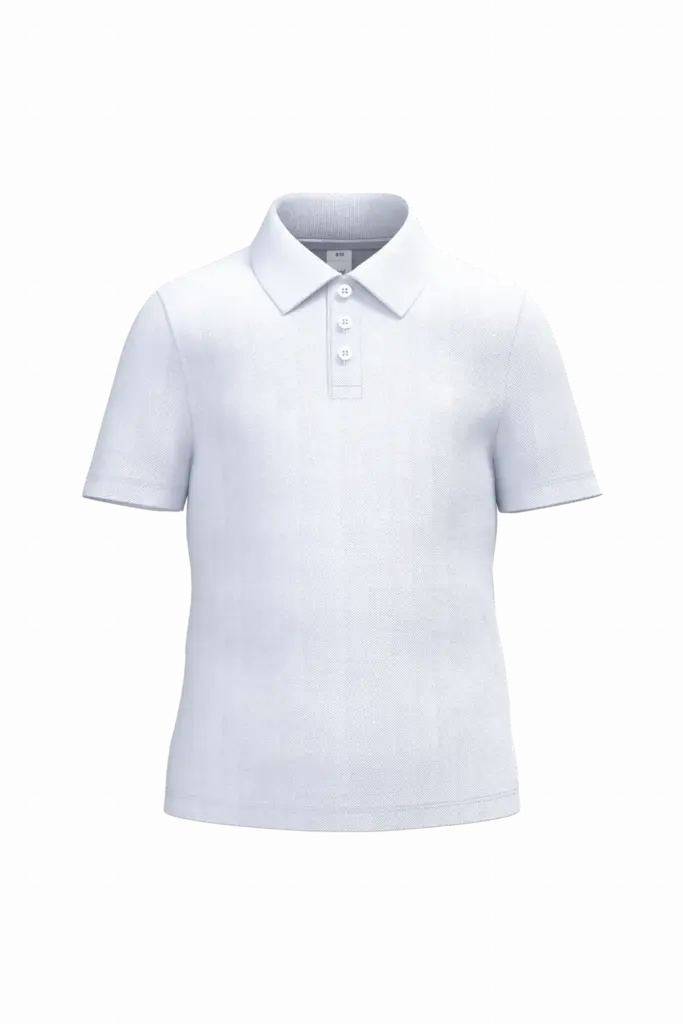 Kinder piquépolo, ideal white — productfoto 42