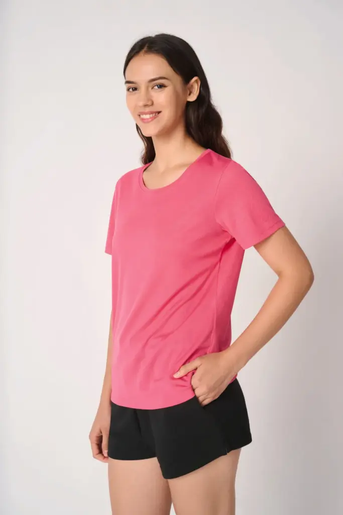 IB301-4_2025 - Hidalgo-werbeartikel Mercury dames sport T-shirt — productfoto 3