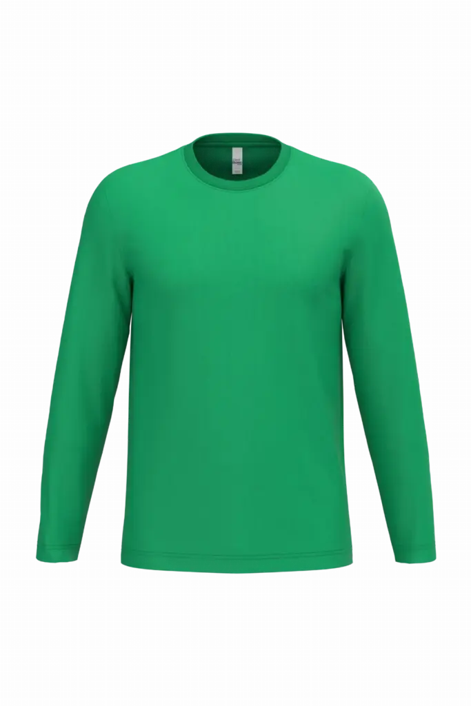 iDeal150 uniseks T-shirt LSL, ideal kelly green — productfoto 36