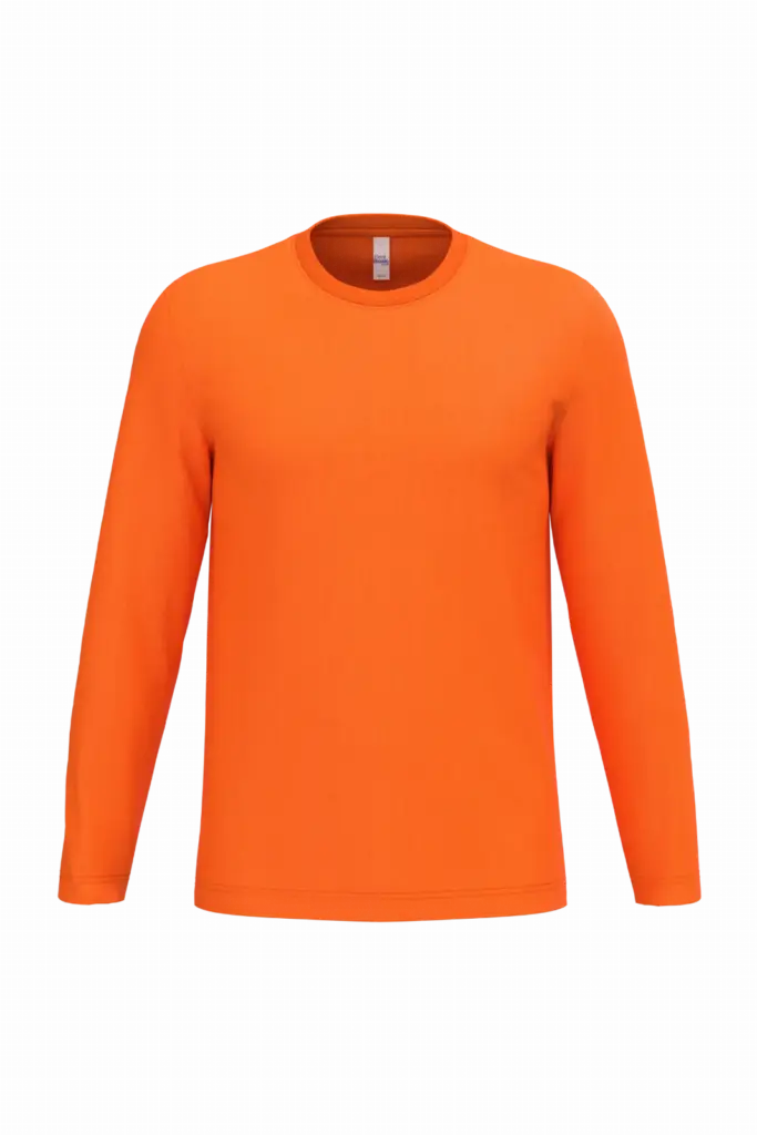 iDeal150 uniseks T-shirt LSL, ideal orange — productfoto 38
