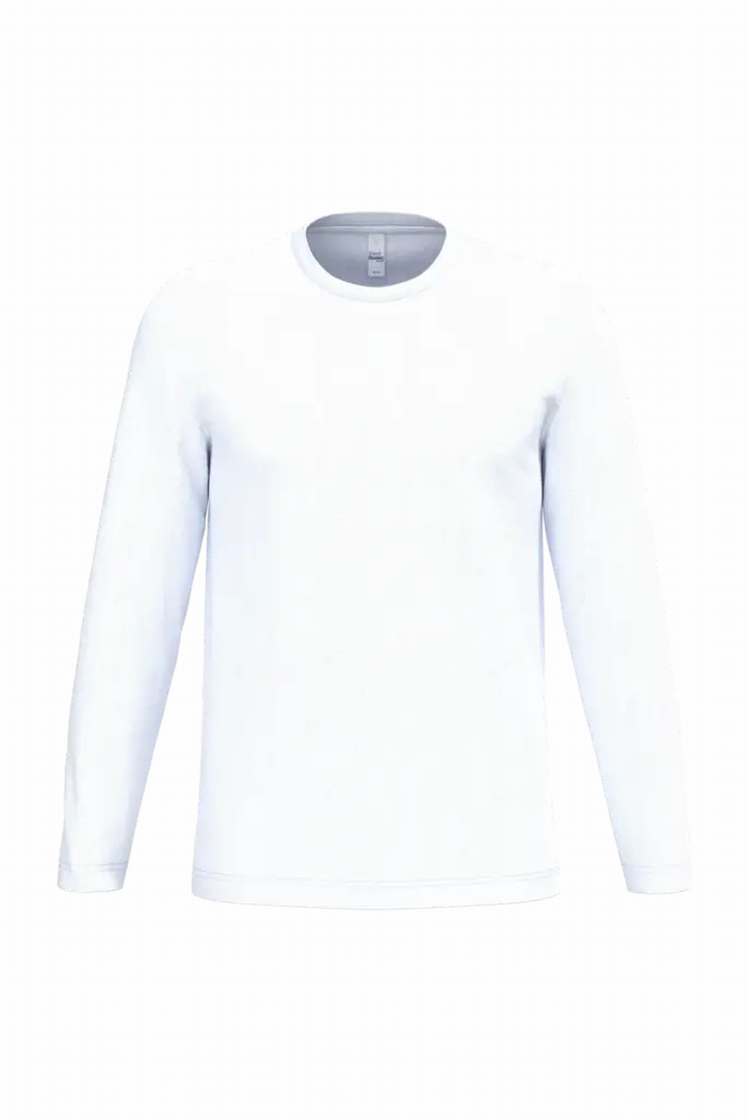 iDeal150 uniseks T-shirt LSL, ideal white — productfoto 43