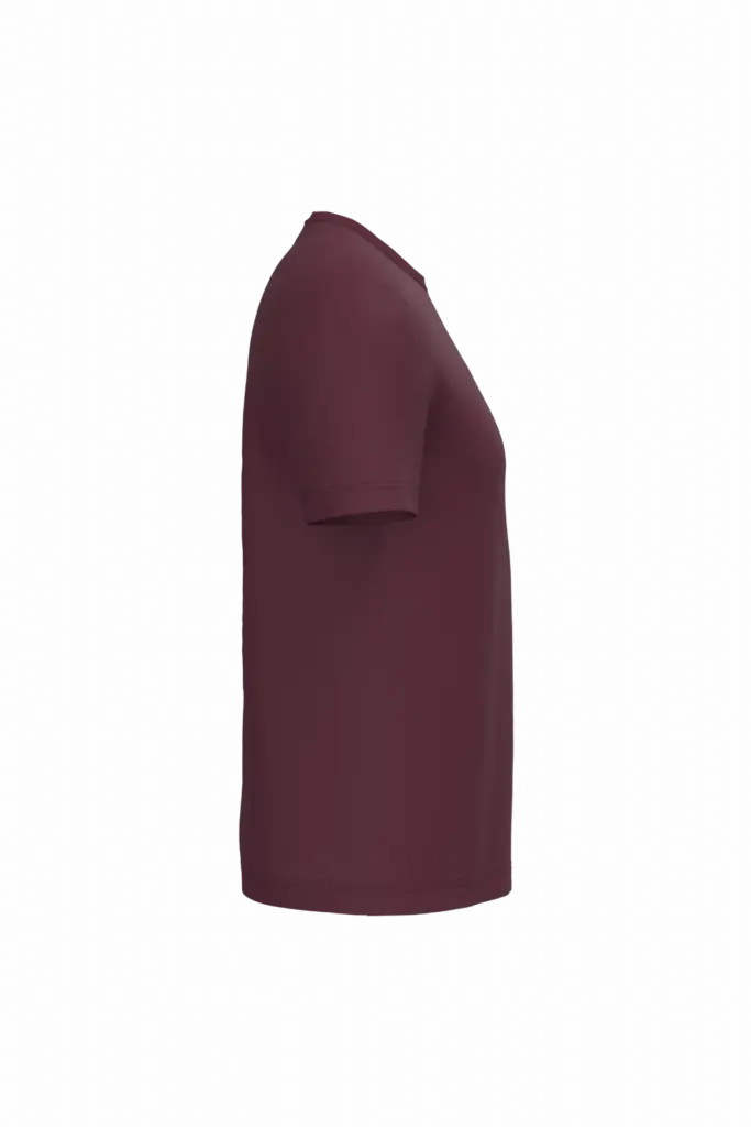 iDeal190 heren T-shirt, ideal burgundy — productfoto 20