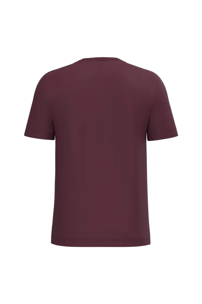 iDeal190 heren T-shirt, ideal burgundy — productfoto 22