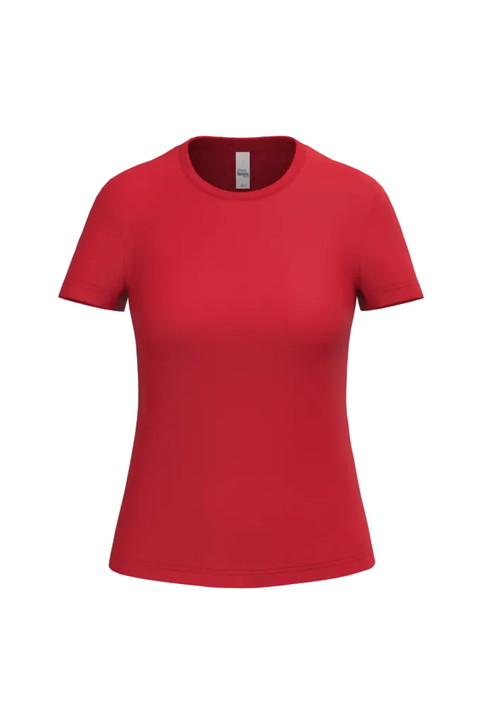 iDeal190 dames T-shirt, ideal red — productfoto 40