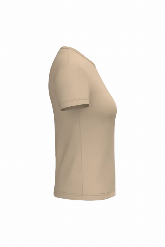 iDeal190 dames T-shirt, ideal sand — productfoto 45