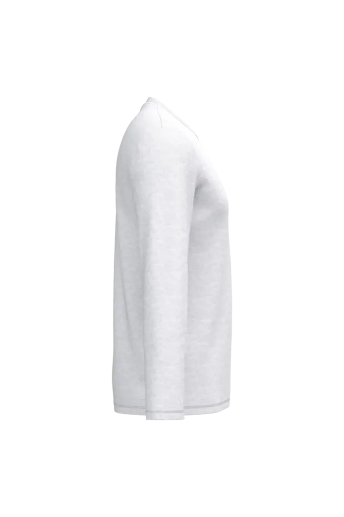 iDeal190 uniseks T-shirt LSL, ideal ash heather — productfoto 13