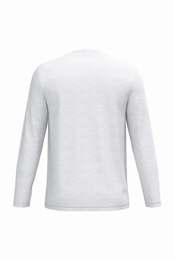 iDeal190 uniseks T-shirt LSL, ideal ash heather — productfoto 15