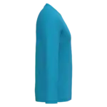 iDeal190 uniseks T-shirt LSL, ideal atoll blue — productfoto 16