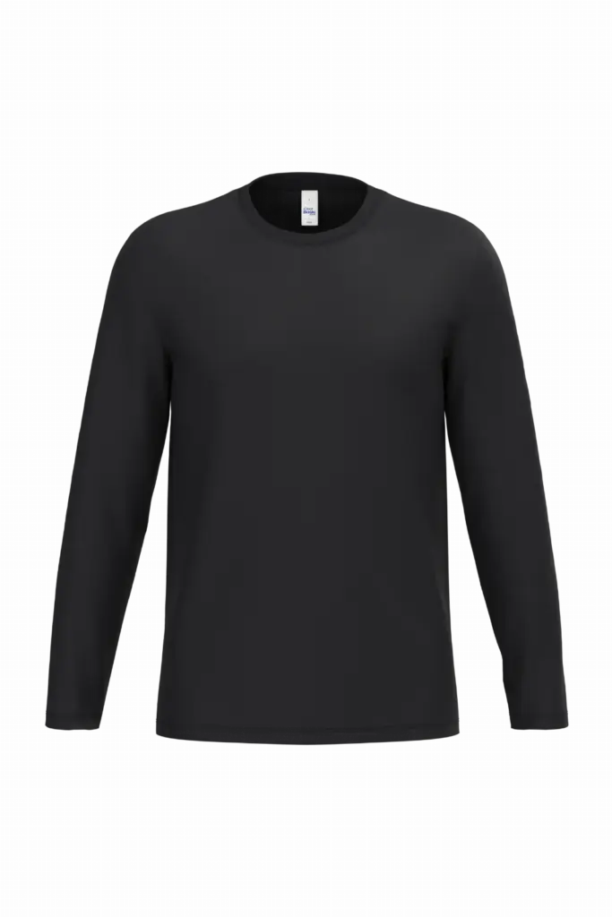 iDeal190 uniseks T-shirt LSL, ideal black — productfoto 20
