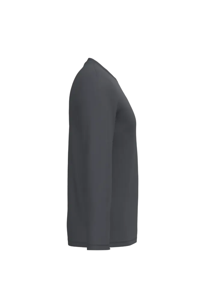 iDeal190 uniseks T-shirt LSL, ideal dark grey — productfoto 22