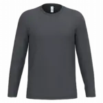 iDeal190 uniseks T-shirt LSL, ideal dark grey — productfoto 23
