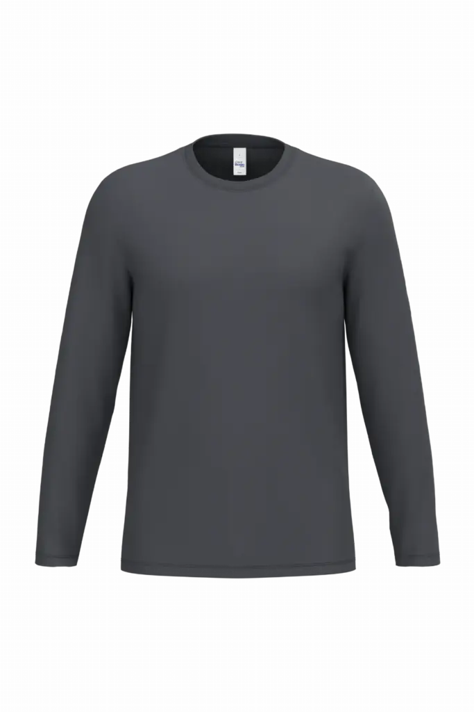 iDeal190 uniseks T-shirt LSL, ideal dark grey — productfoto 23