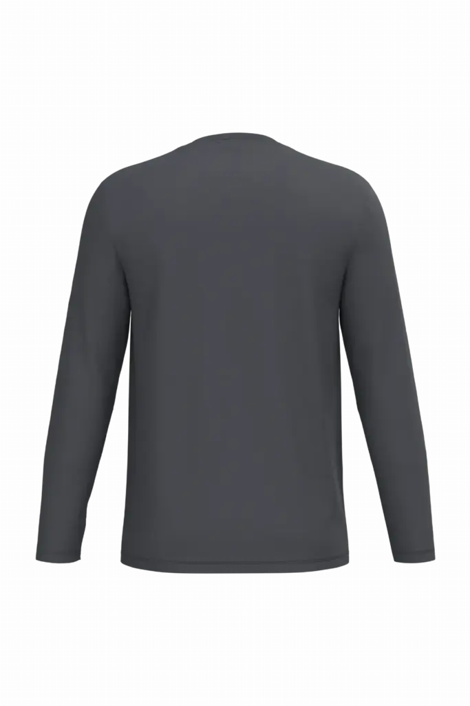 iDeal190 uniseks T-shirt LSL, ideal dark grey — productfoto 24