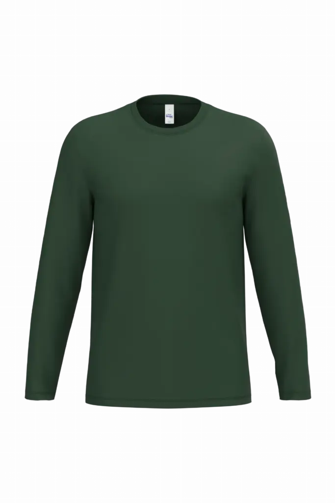 iDeal190 uniseks T-shirt LSL, ideal forest green — productfoto 26