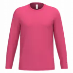 iDeal190 uniseks T-shirt LSL, ideal fuchsia — productfoto 29