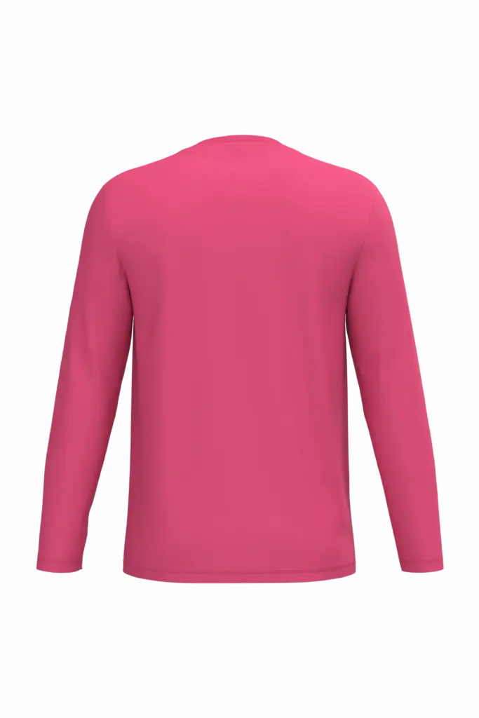 iDeal190 uniseks T-shirt LSL, ideal fuchsia — productfoto 30
