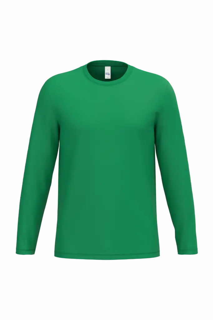 iDeal190 uniseks T-shirt LSL, ideal kelly green — productfoto 35