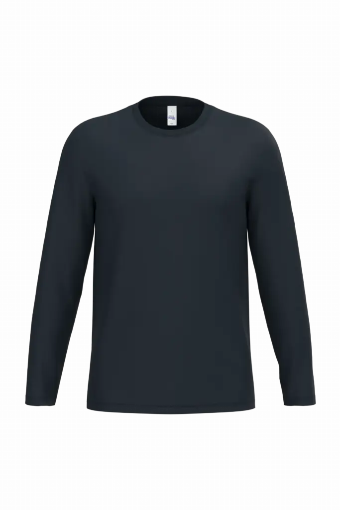 iDeal190 uniseks T-shirt LSL, ideal navy — productfoto 38