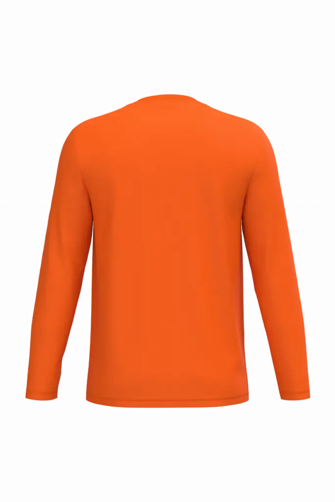 iDeal190 uniseks T-shirt LSL, ideal orange — productfoto 42