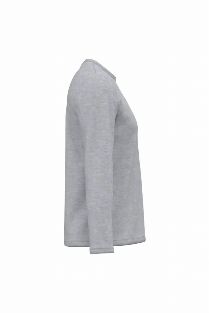 iDeal190 uniseks T-shirt LSL, ideal oxford grey — productfoto 43