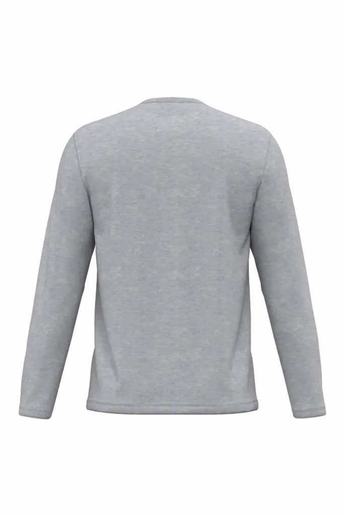 iDeal190 uniseks T-shirt LSL, ideal oxford grey — productfoto 45