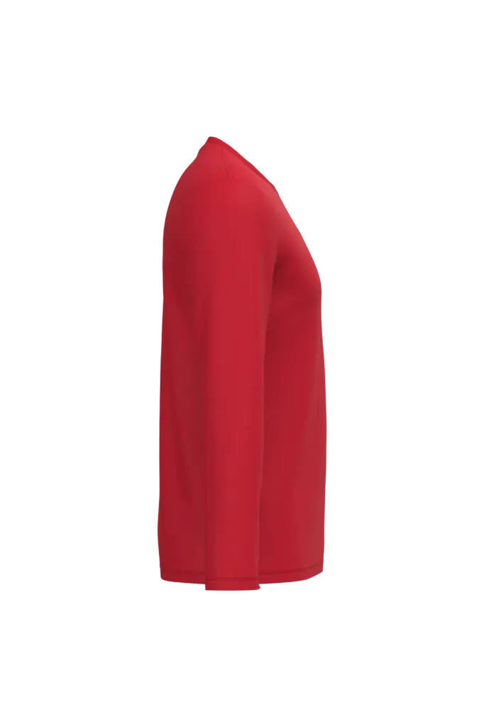 iDeal190 uniseks T-shirt LSL, ideal red — productfoto 46