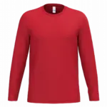 iDeal190 uniseks T-shirt LSL, ideal red — productfoto 47